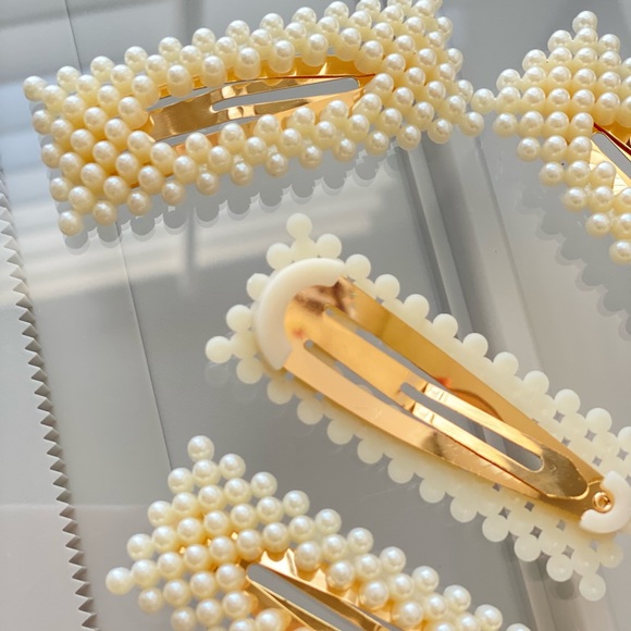 Pearla Architectural Large Hair Clips 4pcs - Picture 9 of 9